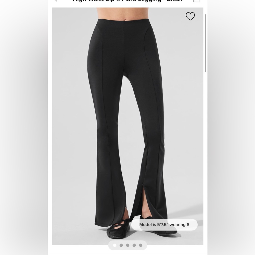 ALO Yoga High Waisted Zip It Flare Legging Brand New Without Tag